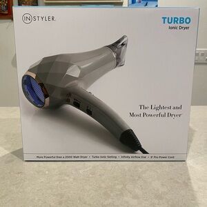 InStyler Turbo Ionic Hair Dryer - Gray